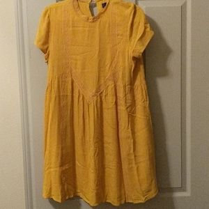 Mustard shift dress